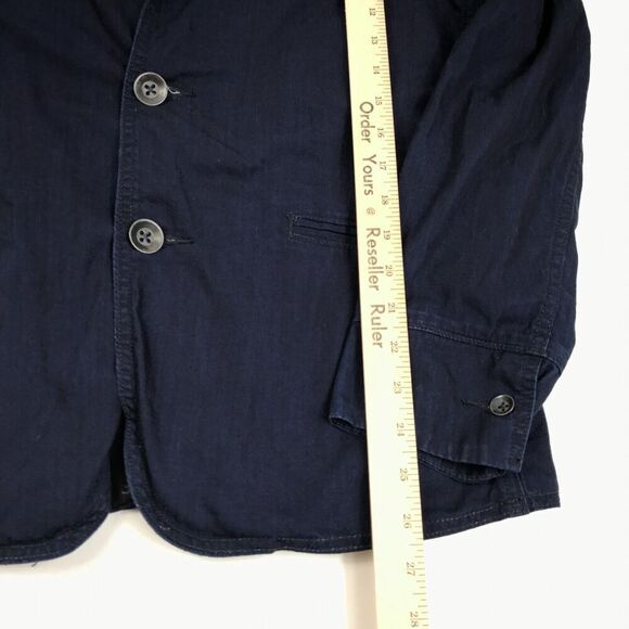 GAP 1969 Womens Denim Blazer Blue Button Front Long Sleeve Jacket Pockets Small - Picture 5 of 11